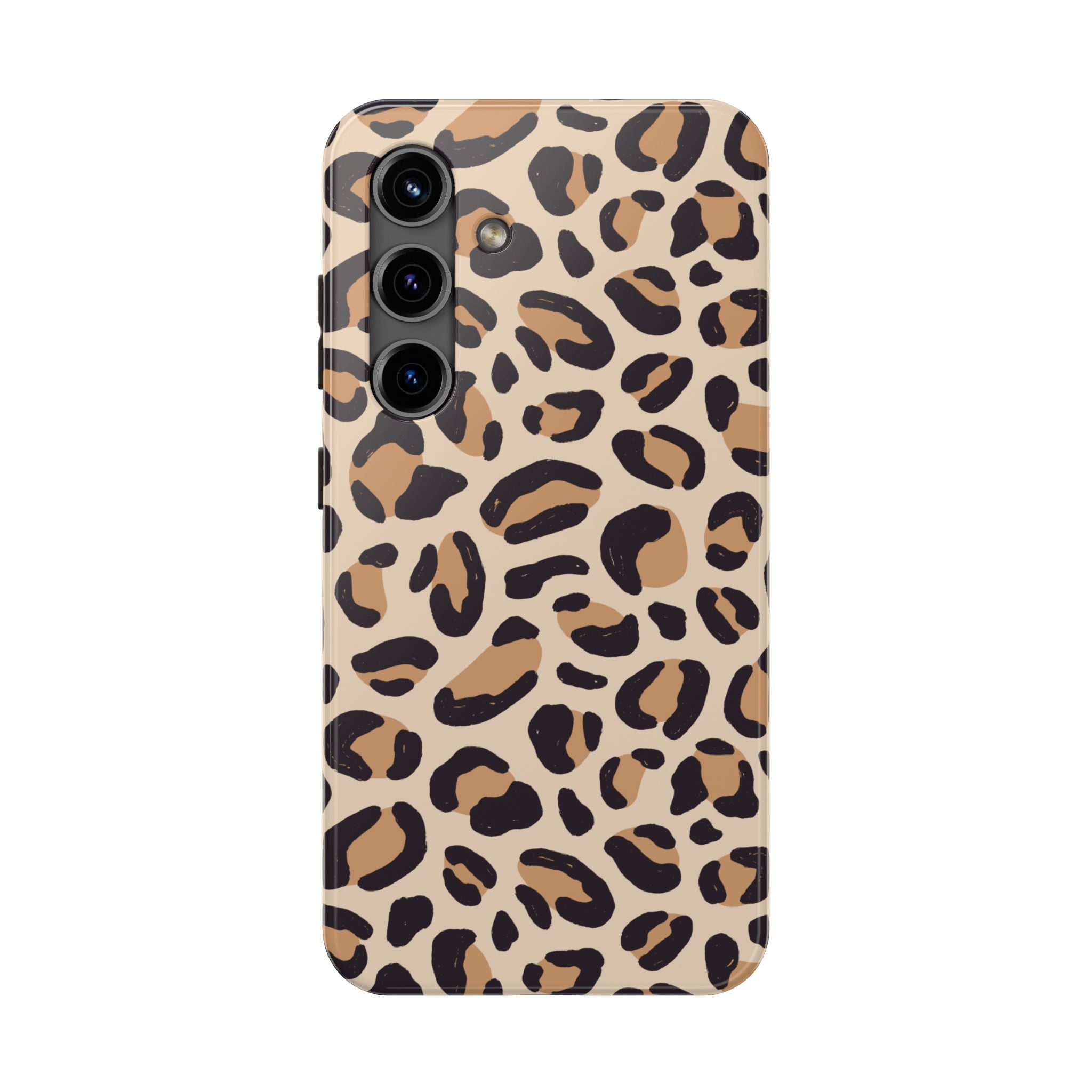 Leopard Print Tough Phone Case – Durable Glam Protective Cover