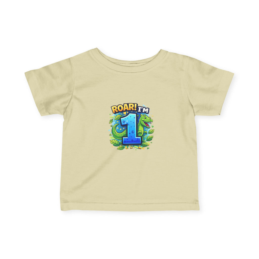 Roar! I'm One" Dinosaur First Birthday T-Shirt