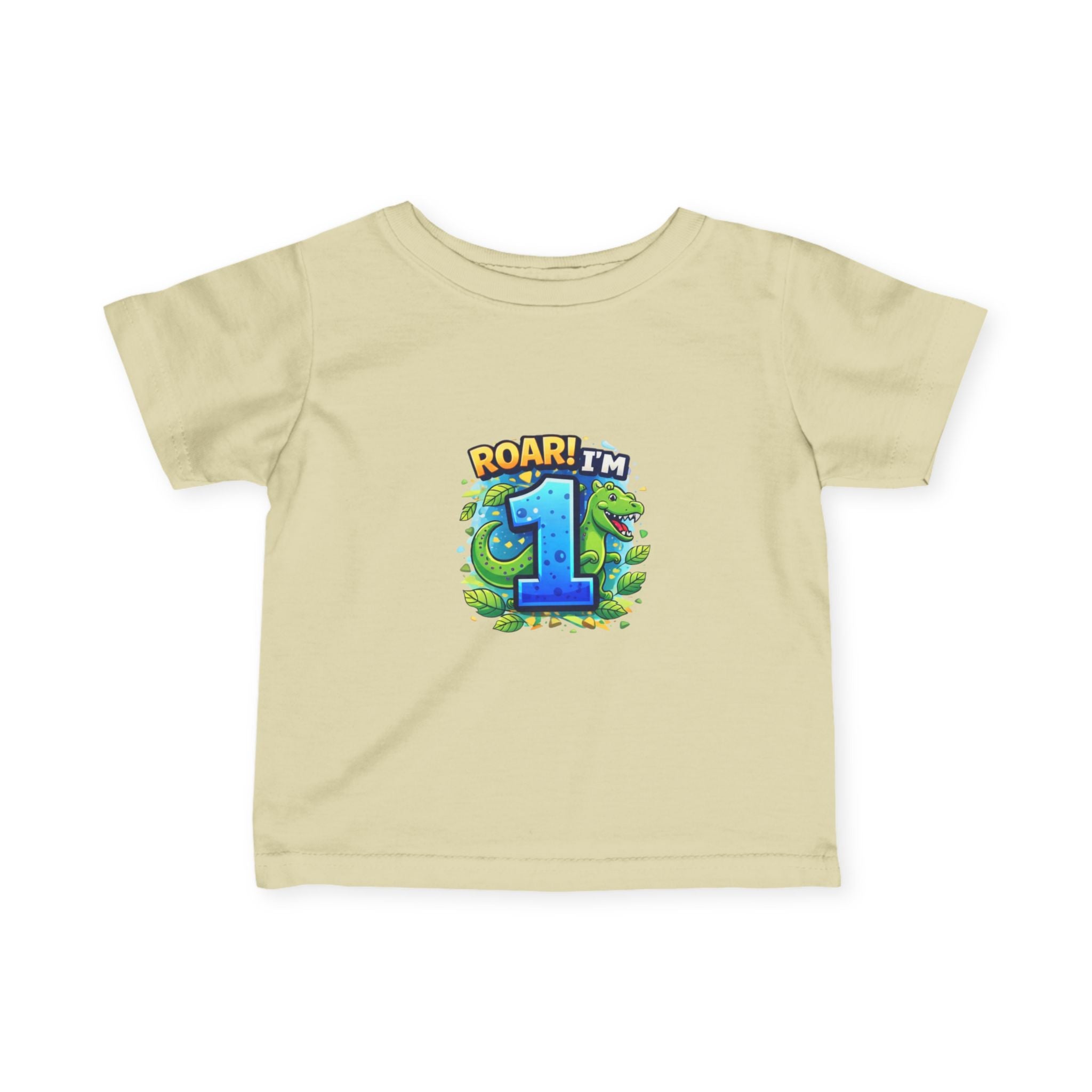 Roar! I'm One" Dinosaur First Birthday T-Shirt