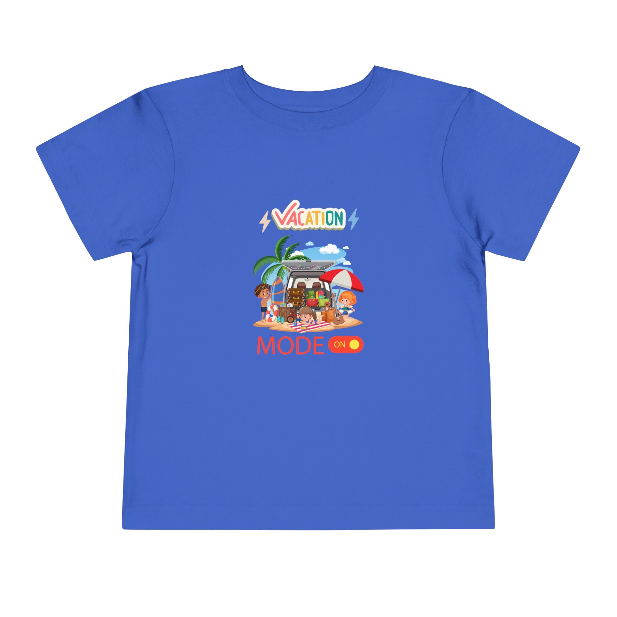 Toddler Tee – "Vacation Mode" Beach Graphic Kids Shirt