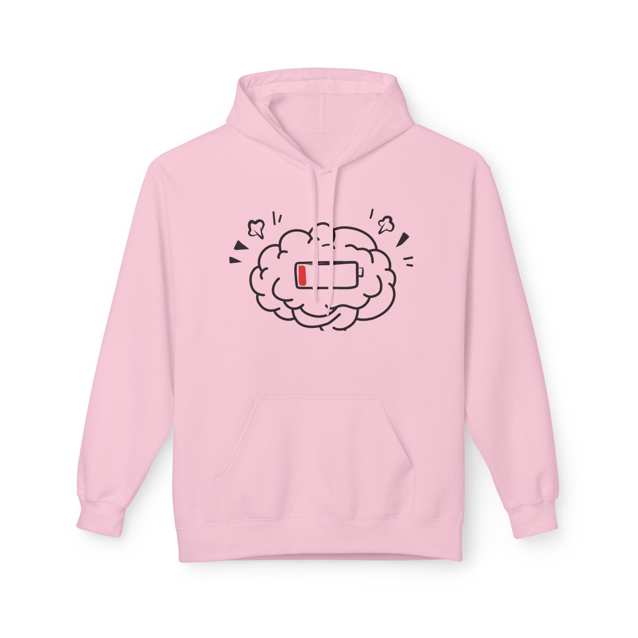 Low Battery Human Unisex Midweight Softstyle Fleece Hoodie
