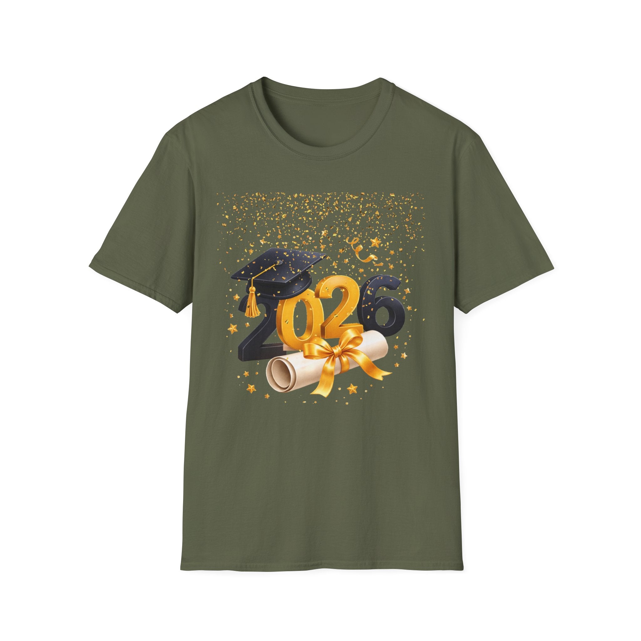 2026 Graduation T-Shirt – Class of 2026 Cap & Diploma Celebration Tee
