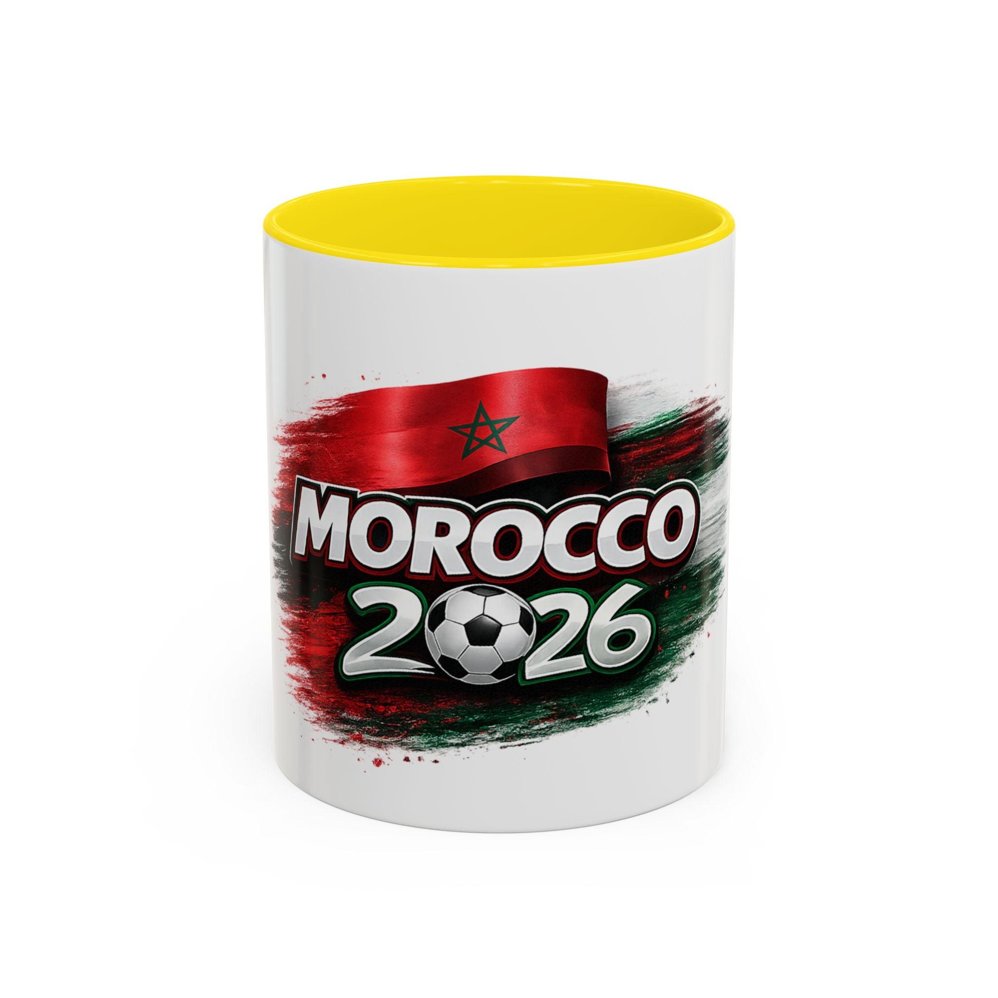 Morocco 2026 Soccer Accent Coffee Mug — Cup Fan Gift