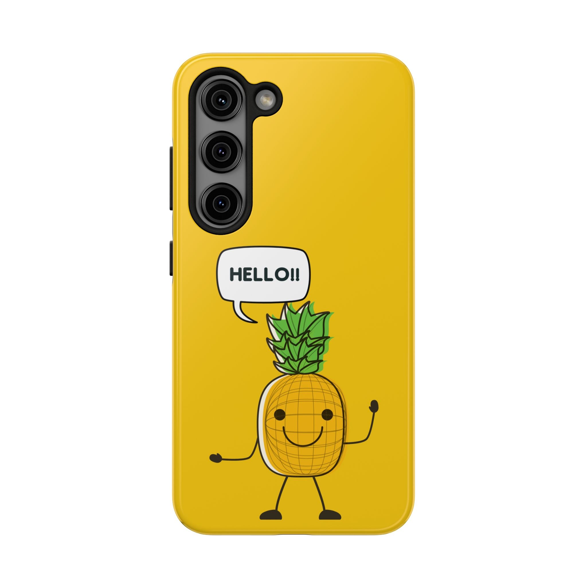 Pineapple 'HELLO!!' Tough Phone Case