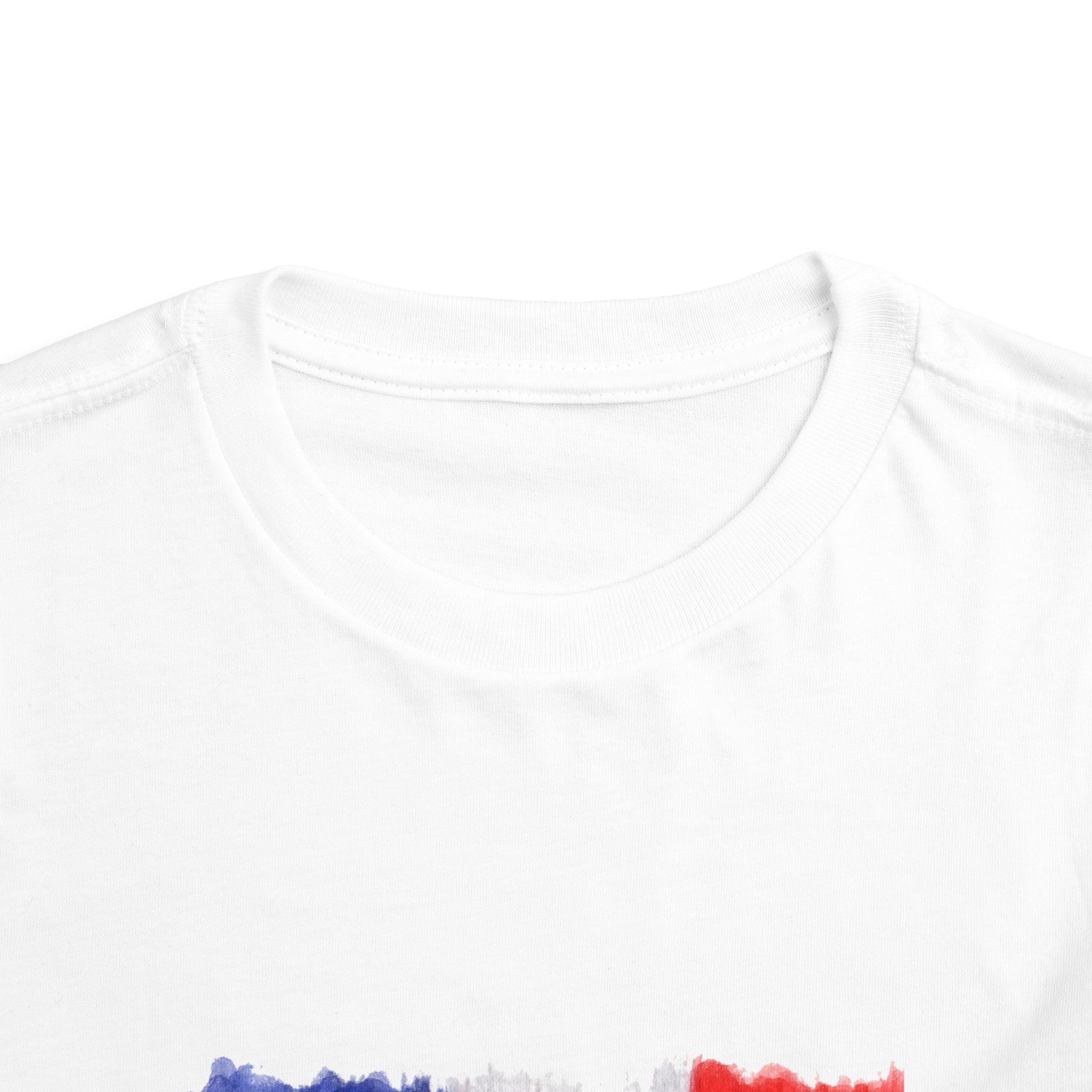 Toddler Tee — France 2026 Soccer Fan Shirt with Tricolor Flags