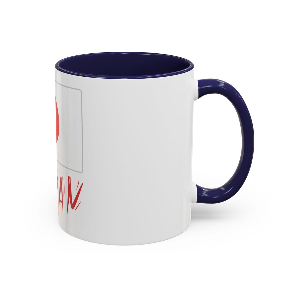 Japan Flag Accent Coffee Mug – Red Rising Sun Design (11/15oz)