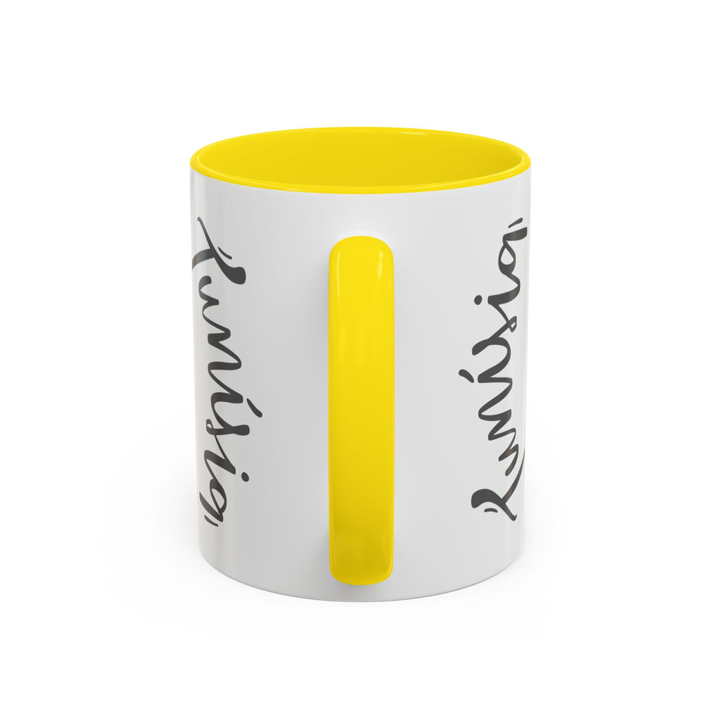 Tunisia Flag Accent Coffee Mug – Red Brushstroke Design (11/15oz)