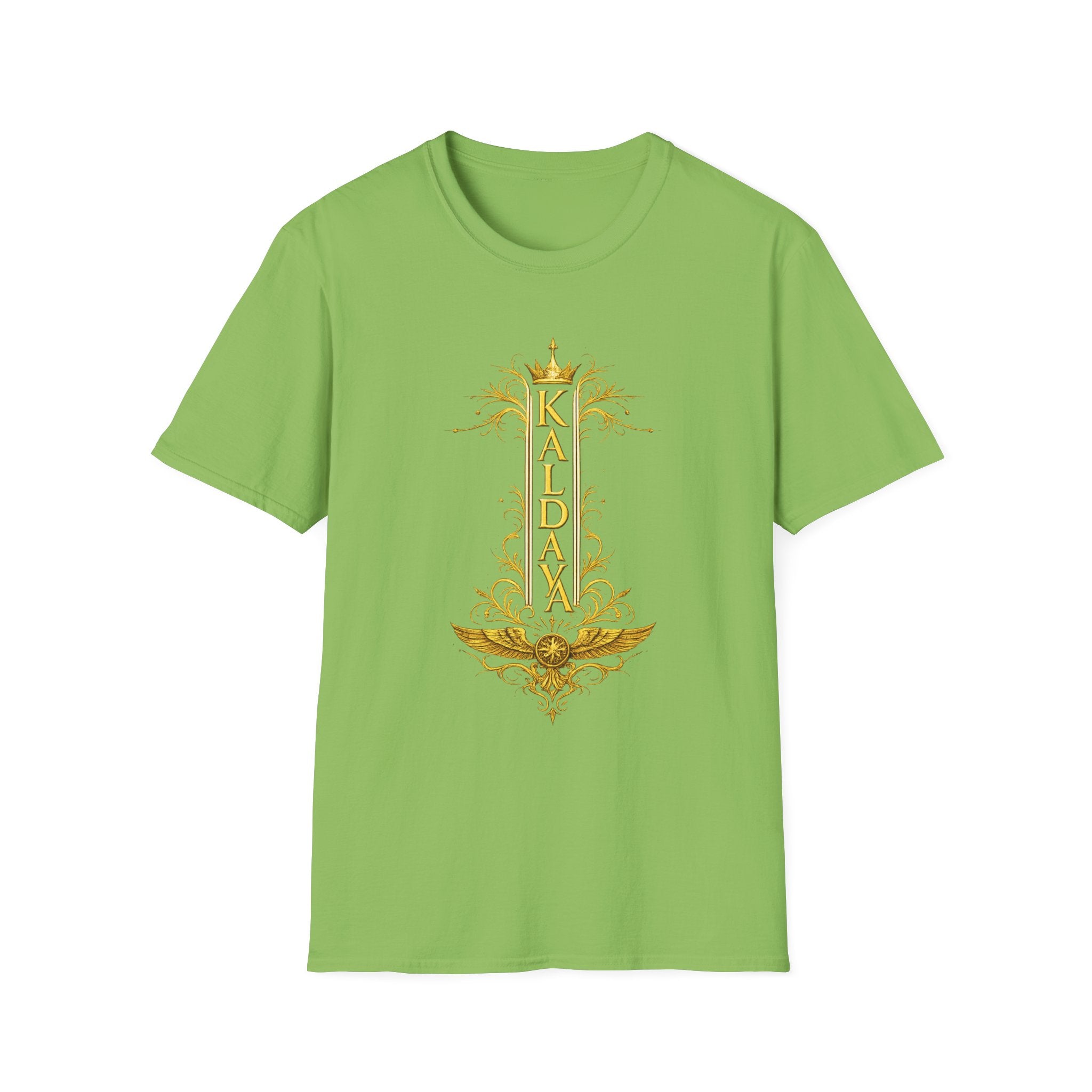 Kailani Vertical Gold Crown T-Shirt — Personalized Tropical Name Tee