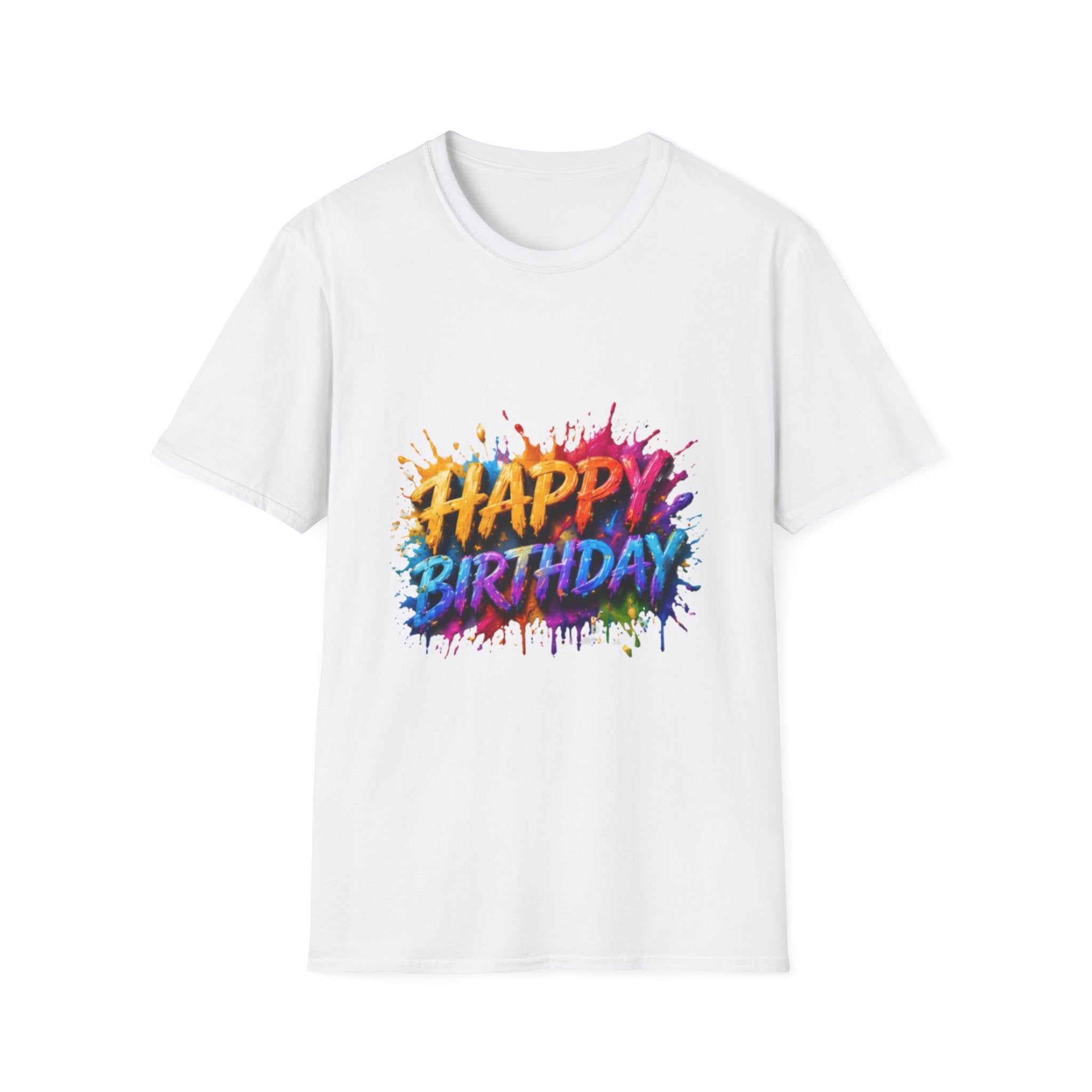 Happy Birthday Color Splash T-Shirt