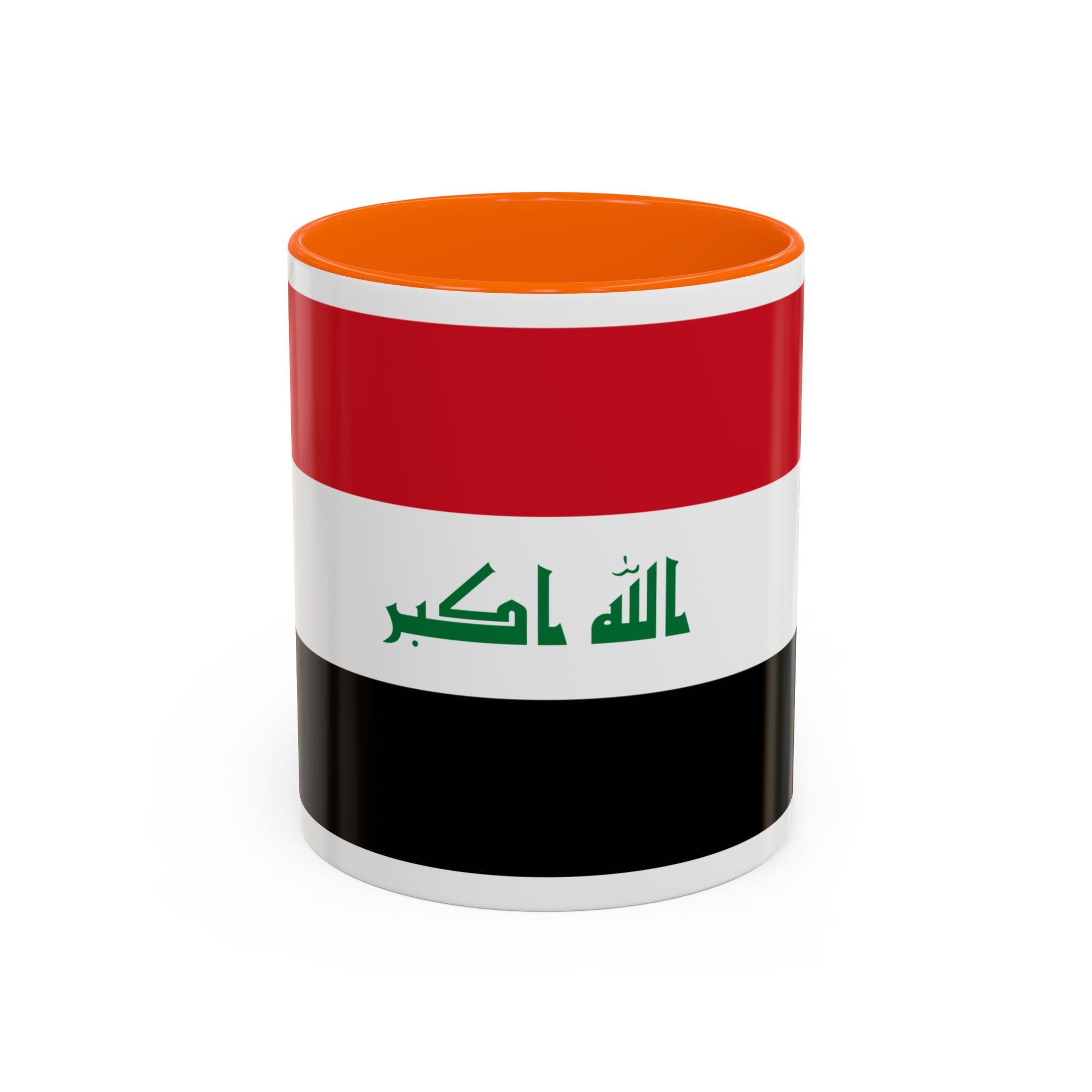 Iraq Flag Accent Coffee Mug with Lion Emblem – Patriotic Iraqi 11/15oz Mug