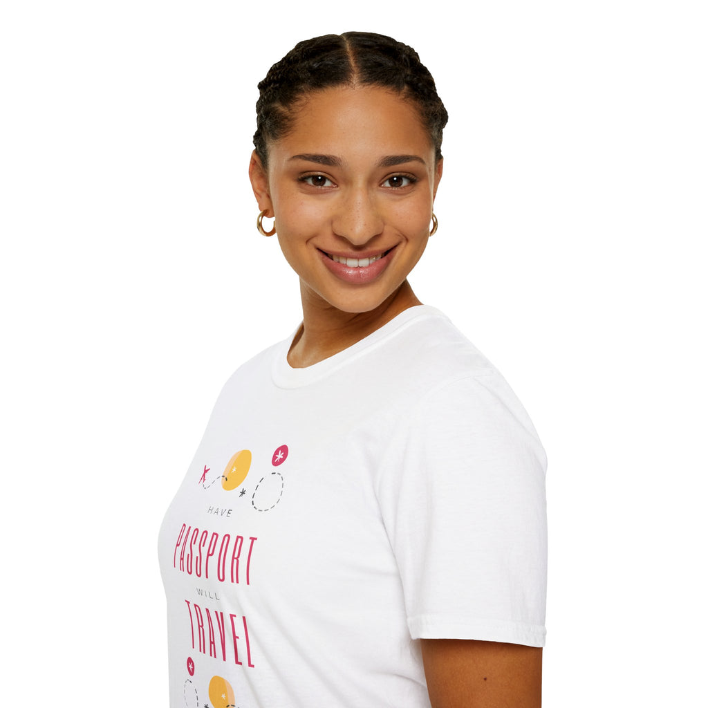 Passport & Travel Graphic T-Shirt — Cute Minimalist Travel Tee