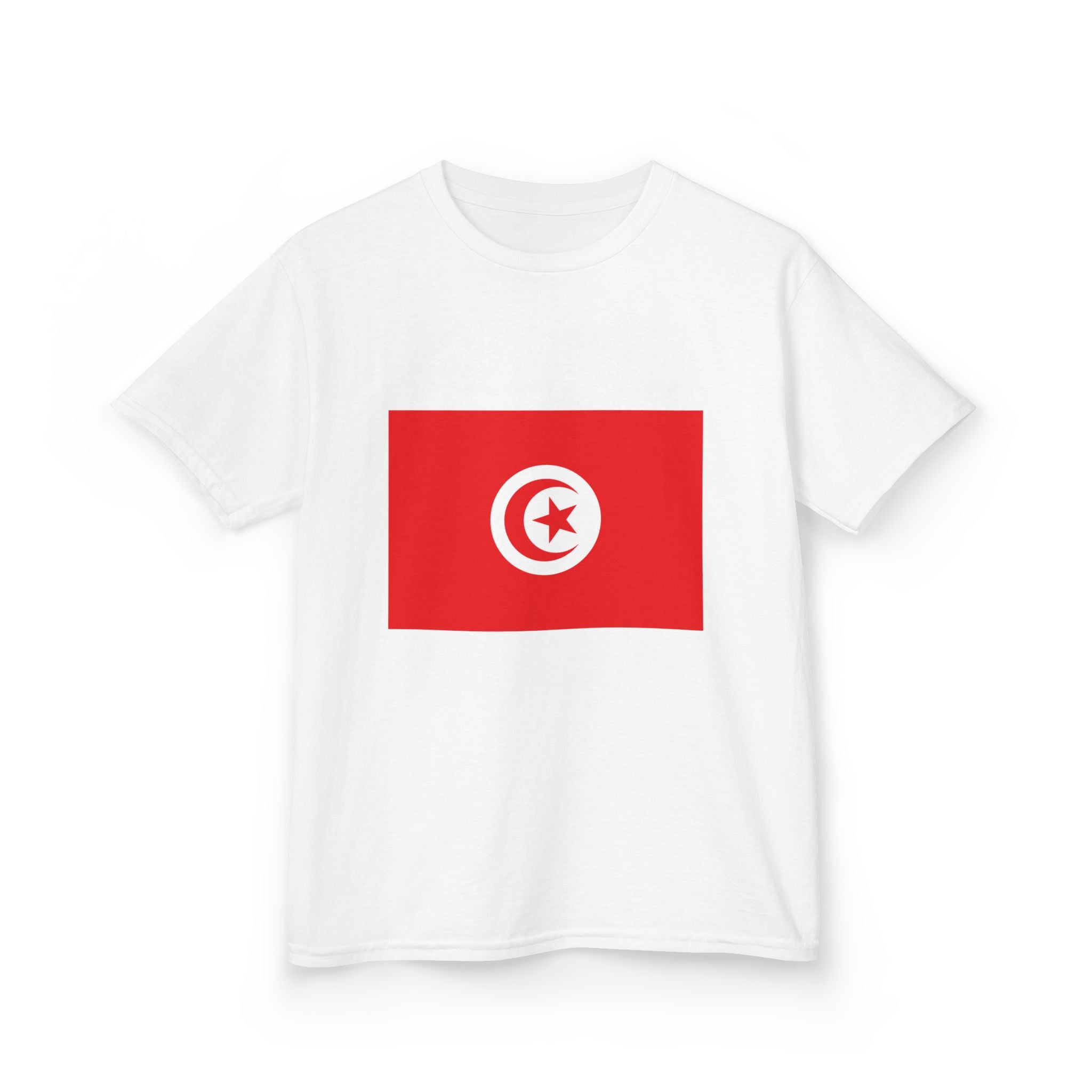 Tunisia Kids T‑Shirt – Tunisian Flag Graphic Tee (Front Flag, Back Crossed Flags & “TUNISIA”)