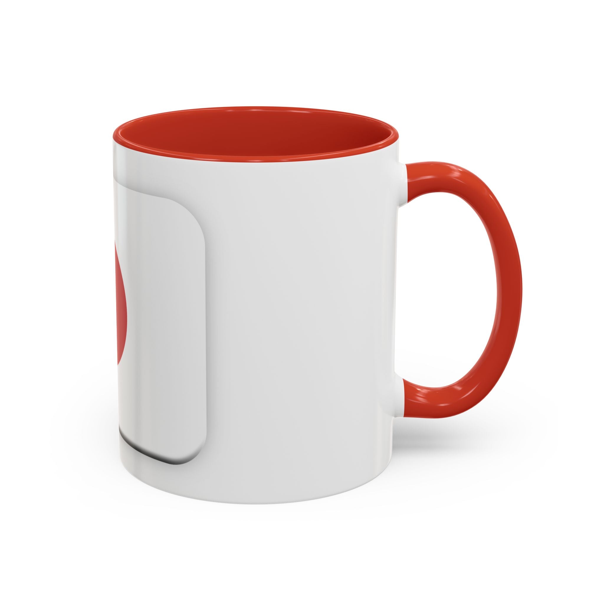 Japanese Minimal Red Dot Accent Coffee Mug — Modern Japanese Flag Inspired Ceramic Mug (11/15oz)