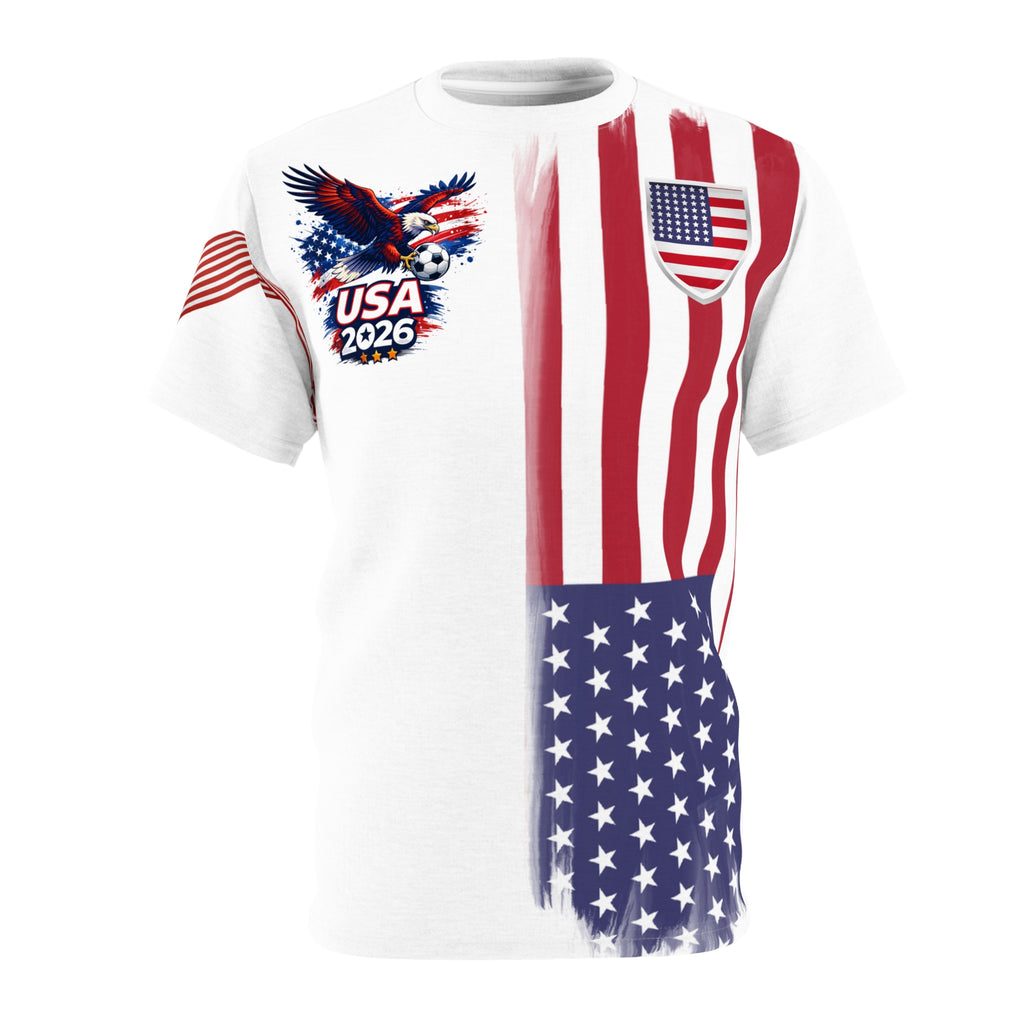 USA 2026 Flag Eagle Tee — Patriotic American Graphic T-Shirt