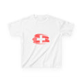 Switzerland Kids Switzerland Flag T‑Shirt — I  Switzerland Graphic