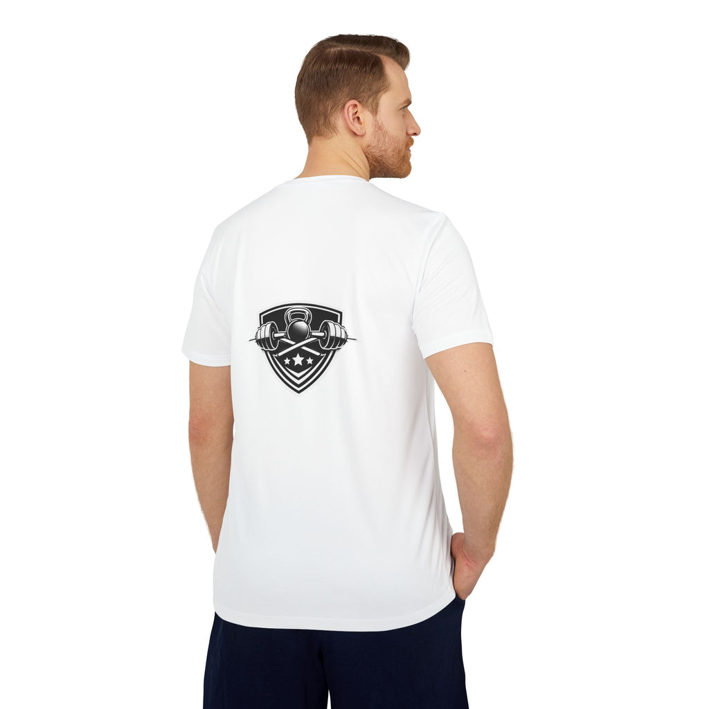 Fitness Graphic T-Shirt — Vintage Bodybuilder Barbell Design