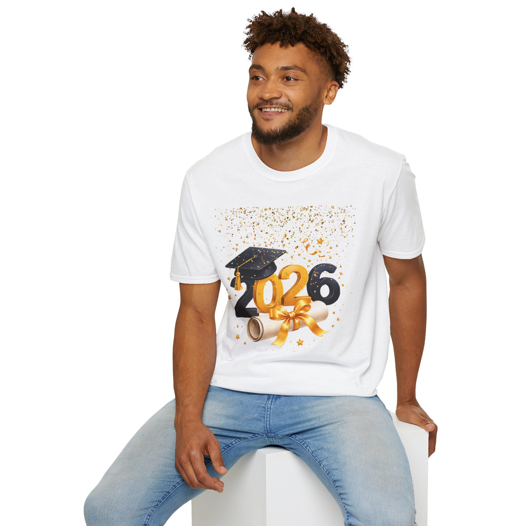 2026 Graduation T-Shirt – Class of 2026 Cap & Diploma Celebration Tee