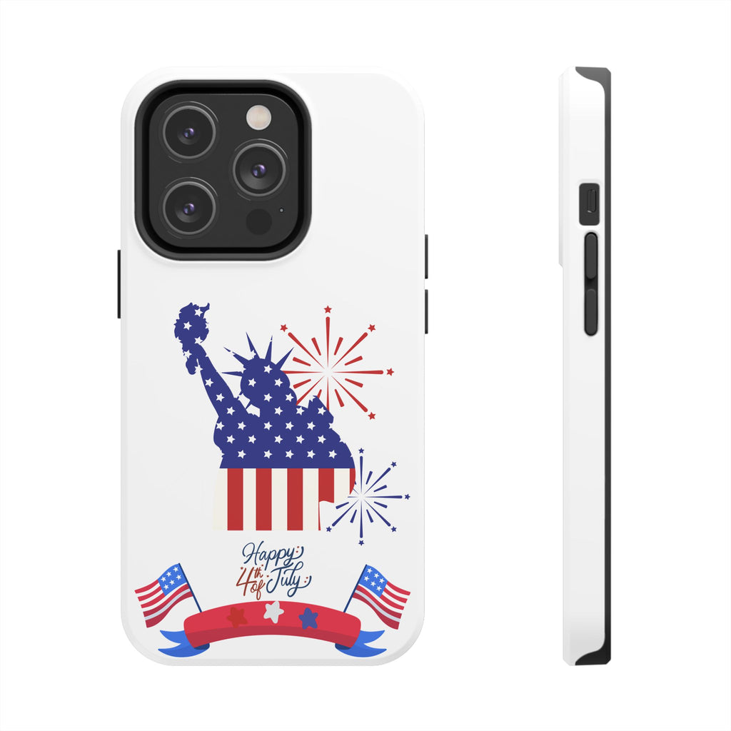 4th of July Tough Phone Case — Statue of Liberty USA Flag Design
