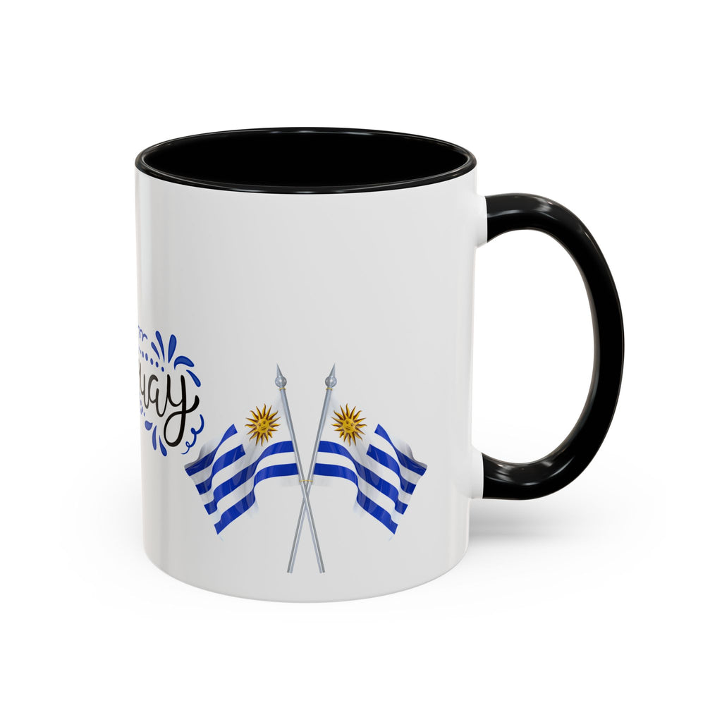 Uruguay Flag Accent Coffee Mug — Blue Sun National Pride 11/15oz
