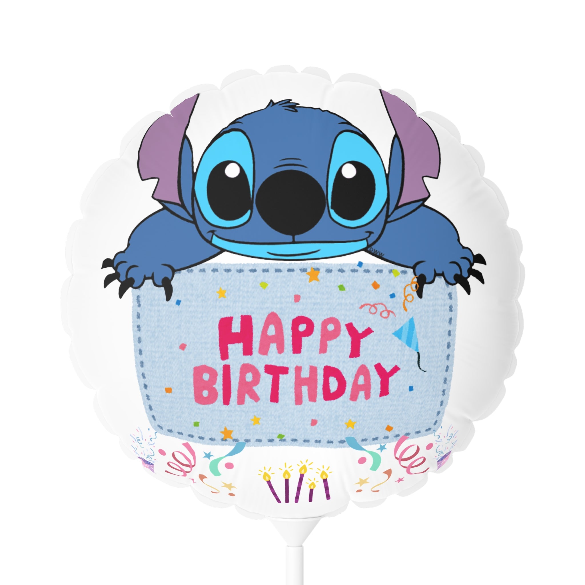 Birthday Balloon – Cute Blue Alien Character "Happy Birthday" 11" Foil Balloon