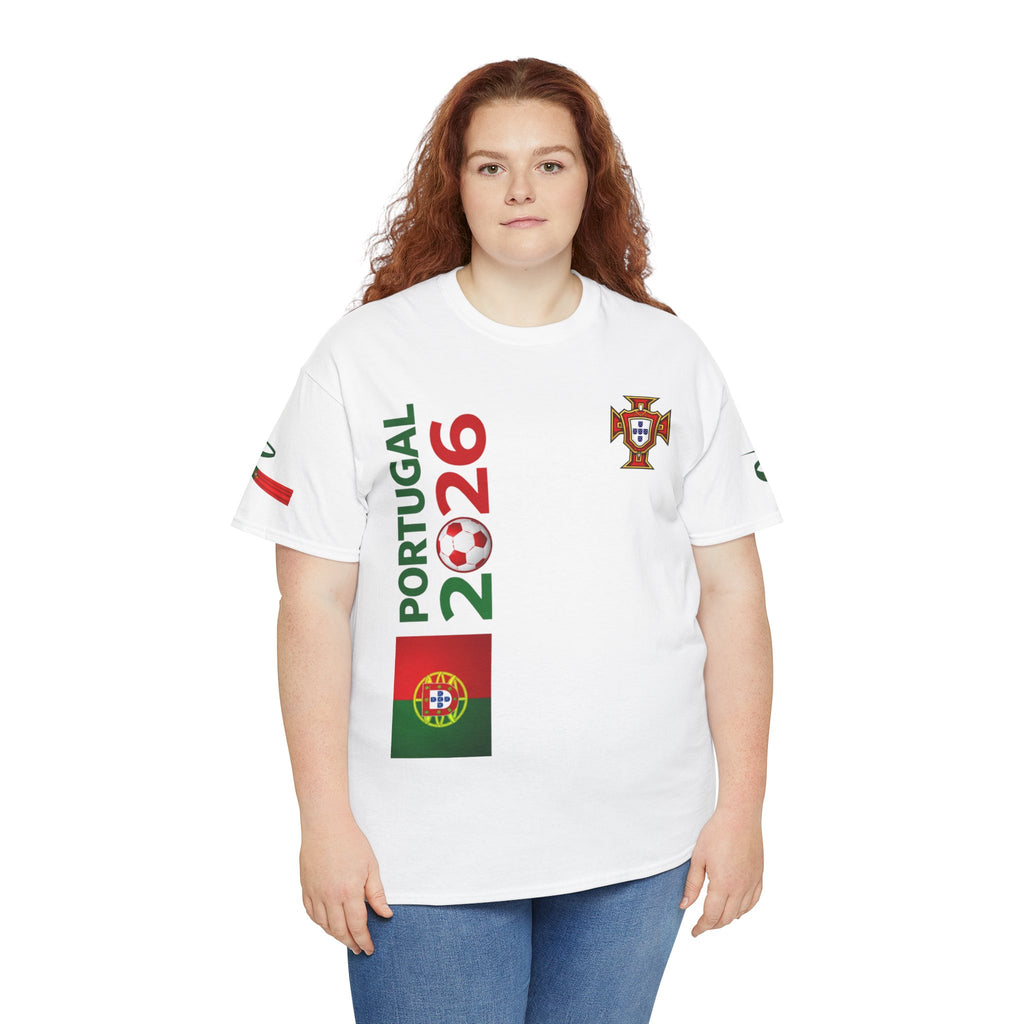 Portugal 2026 Soccer Fan T-Shirt — Map & Flag Cup Supporter Tee