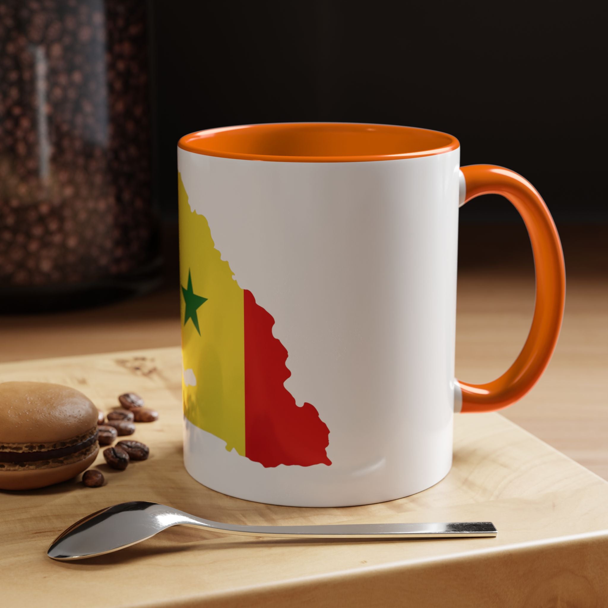 Senegal Flag Map Accent Coffee Mug – Pride Gift for Senegalese Coffee Lovers