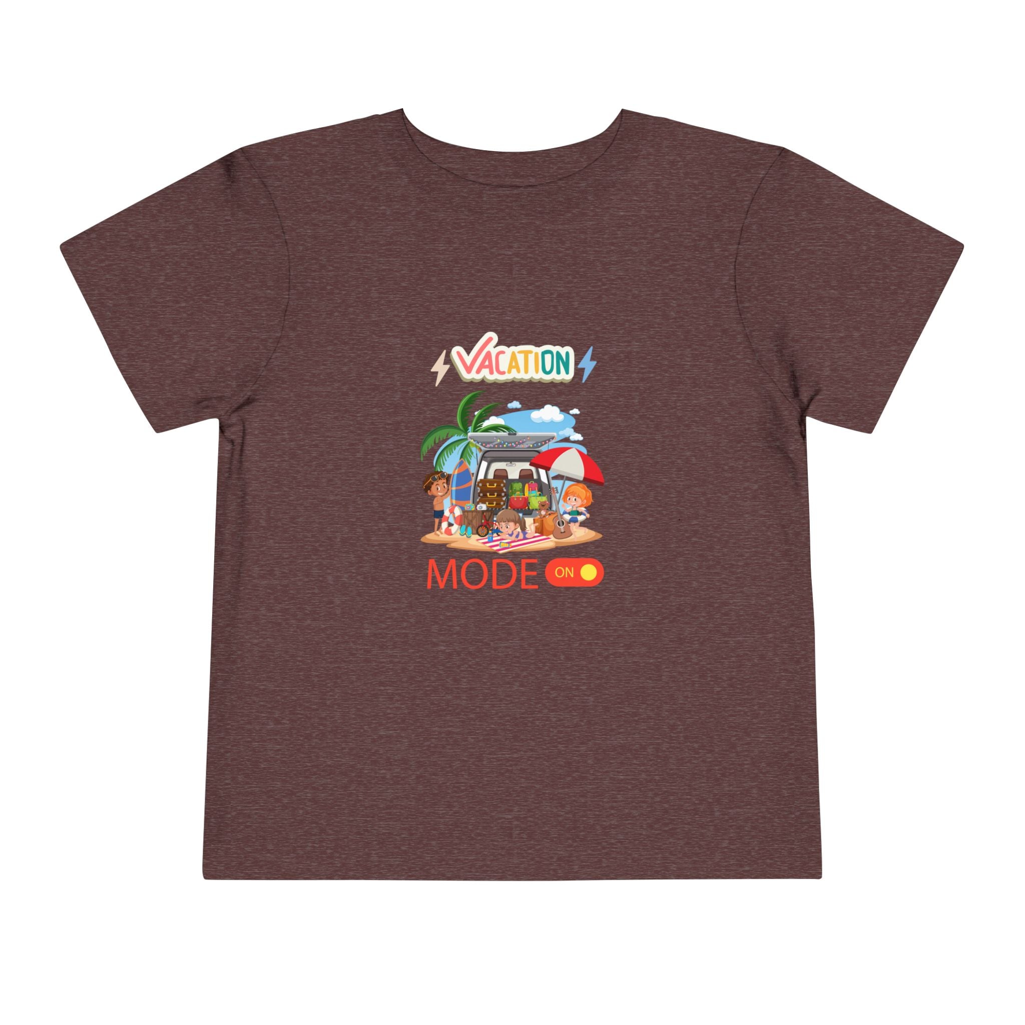 Toddler Tee – "Vacation Mode" Beach Graphic Kids Shirt