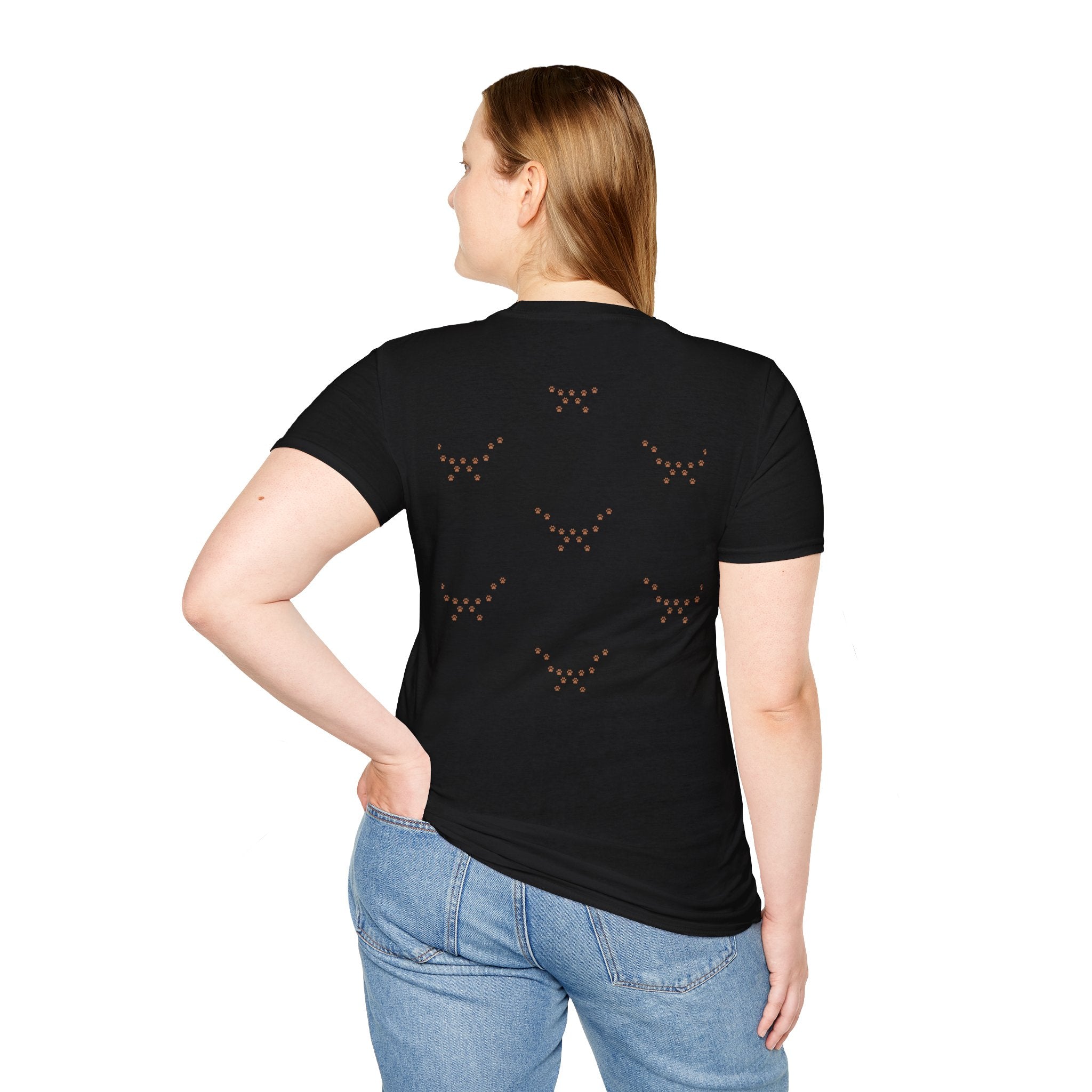 Dog Lover T-Shirt — "Home Is Where The Dog Is" Paw Print Tee