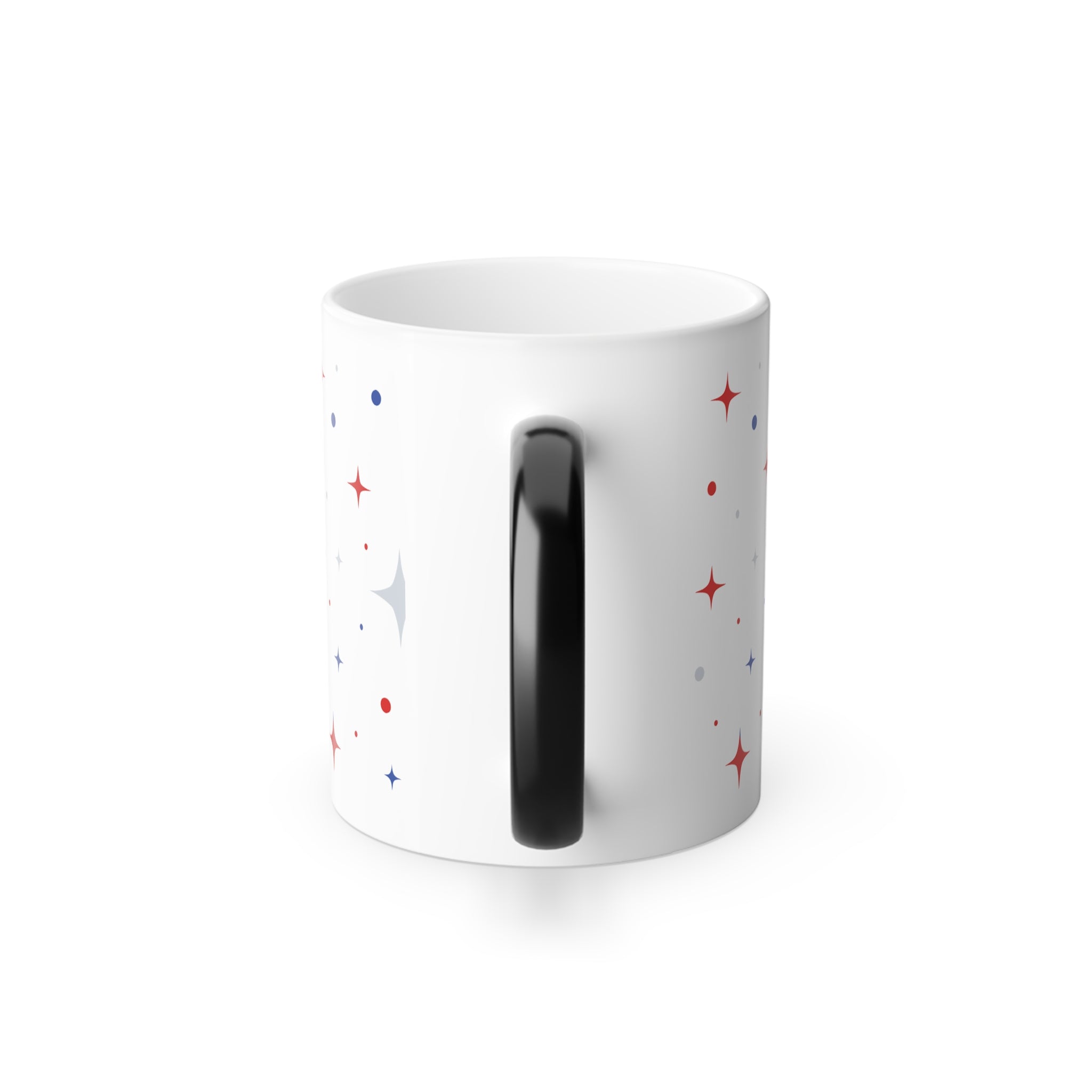 4th of July Color-Changing Mug, 11oz — Patriotic USA Flag Heat Reveal