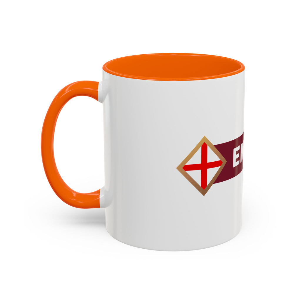 England 2026 Soccer Cup Accent Coffee Mug (11, 15oz)