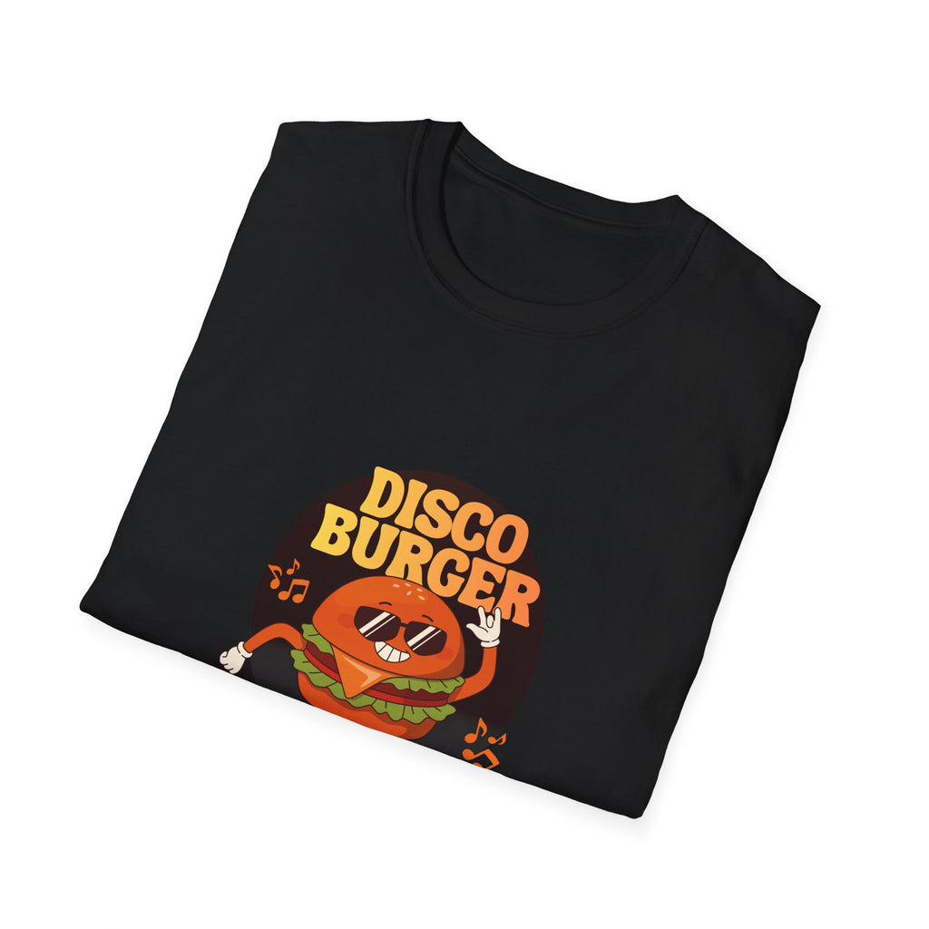 Disco Burger T-Shirt — Retro Dancing Burger Graphic Tee