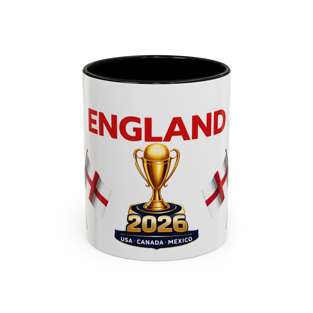England 2026 Soccer Trophy Accent Coffee Mug — Cup Fan Gift (11/15oz)