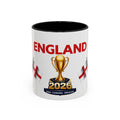 England 2026 Soccer Trophy Accent Coffee Mug — Cup Fan Gift (11/15oz)