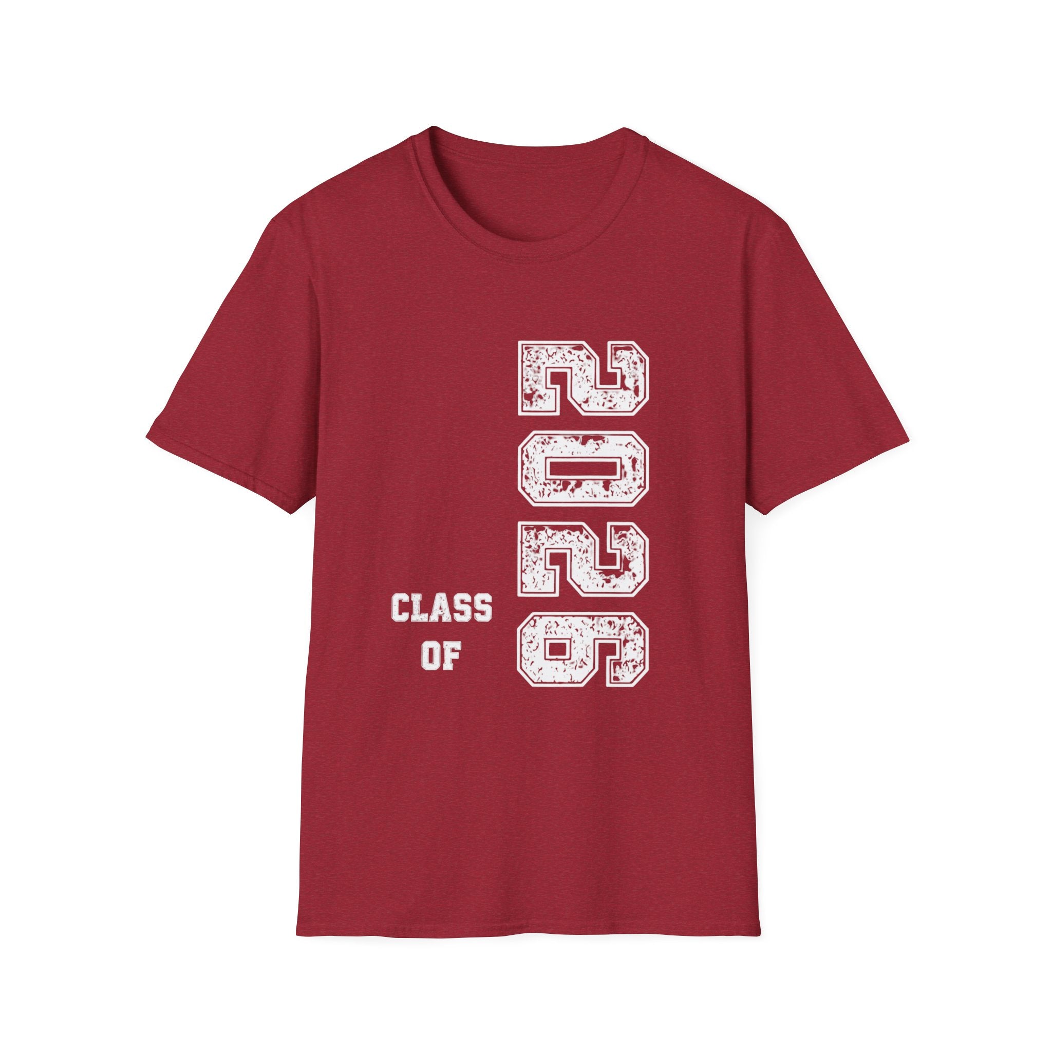 Class of 2026 Vertical Graphic T-Shirt — Graduation Senior Year Tee
