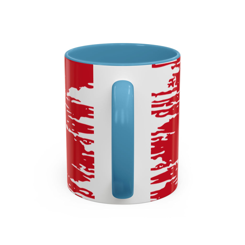 Canada Maple Leaf Accent Coffee Mug – Red Canadian Flag Design (11/15 oz)