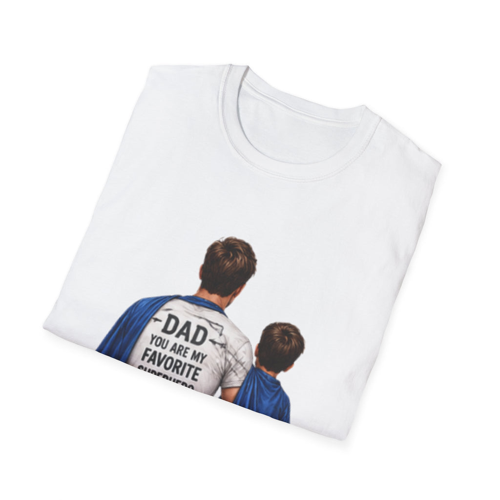 Dad Superhero T-Shirt – "Dad: My First Hero, Lifelong Friend" Father & Son Graphic Tee
