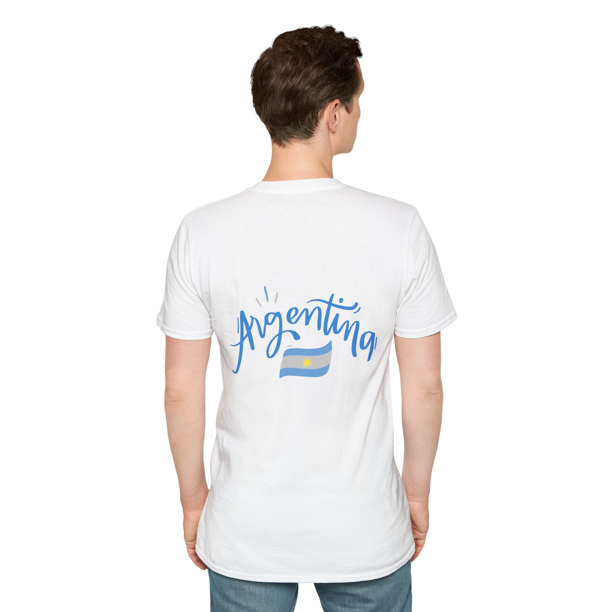 Argentina Flag T-Shirt — Argentina Script Back Tee