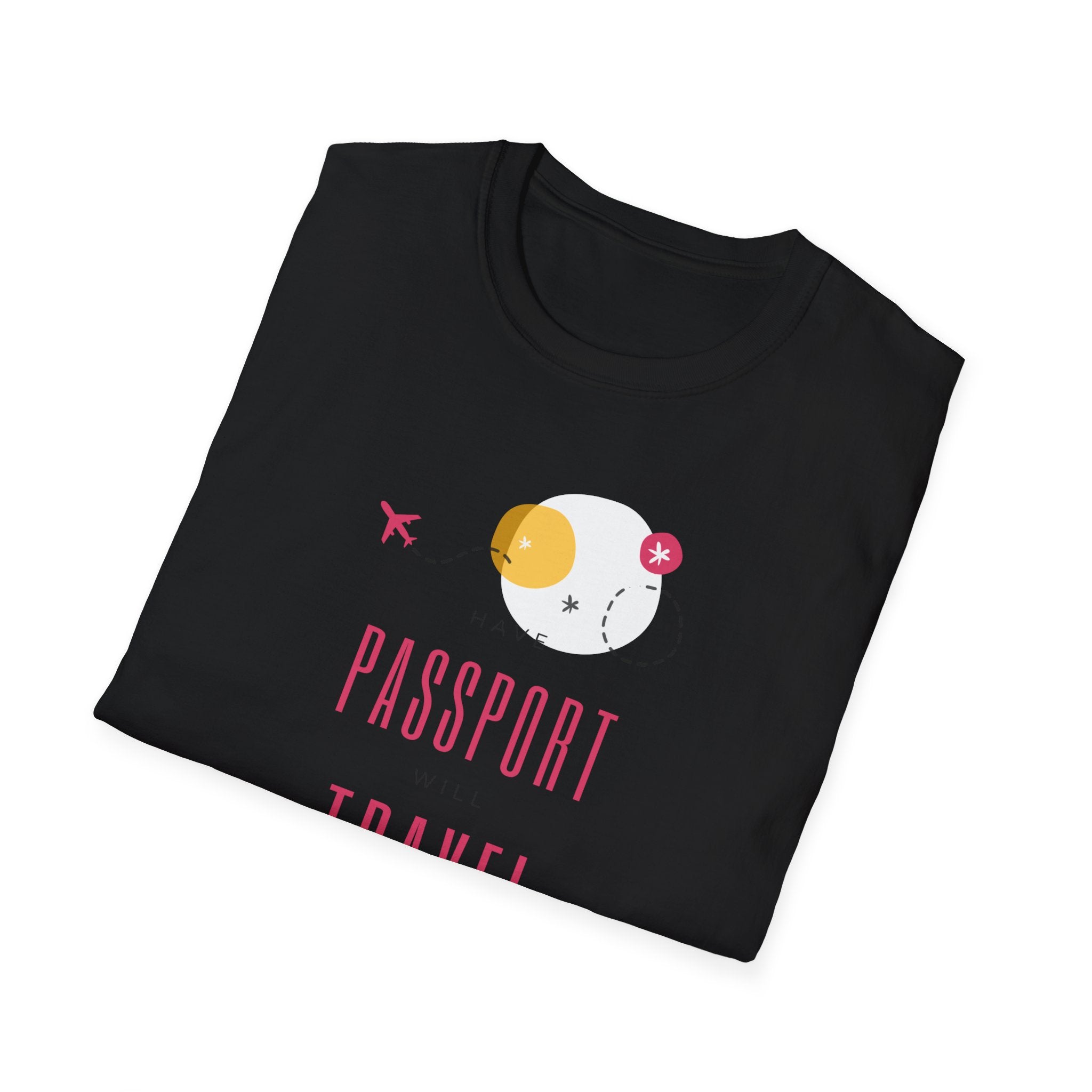 Passport & Travel Graphic T-Shirt — Cute Minimalist Travel Tee
