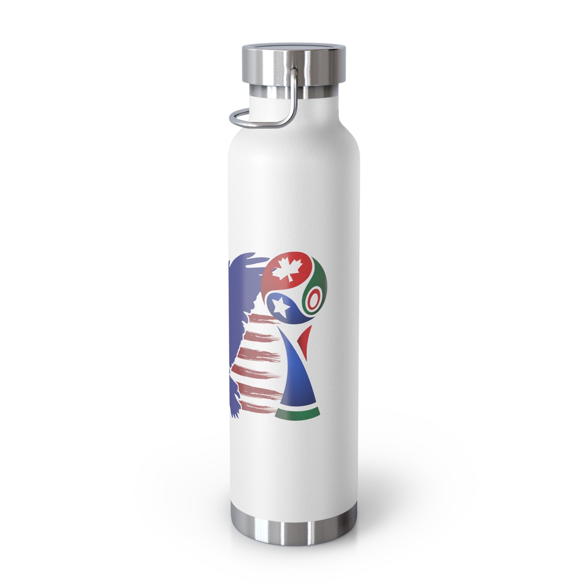 22oz Vacuum Bottle with American Flag Eagle — USA Patriotic Insulated Water Bottle
