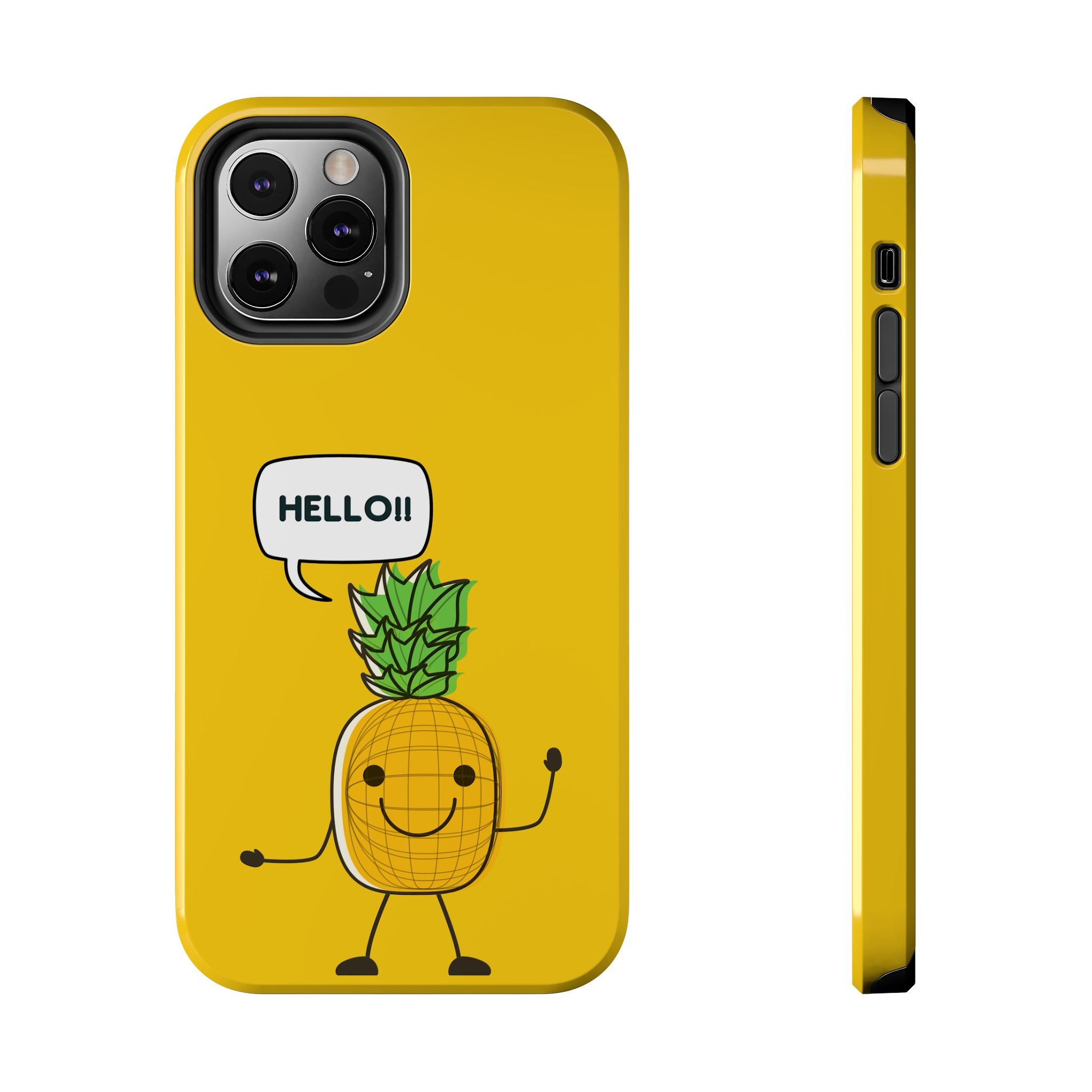 Pineapple 'HELLO!!' Tough Phone Case