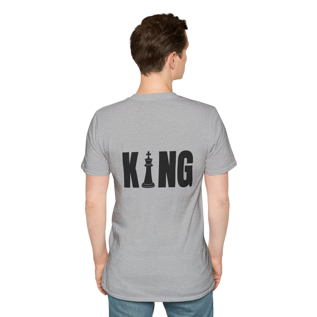 King Chess Piece T-Shirt — Bold Back Graphic for Chess Players & Fans
