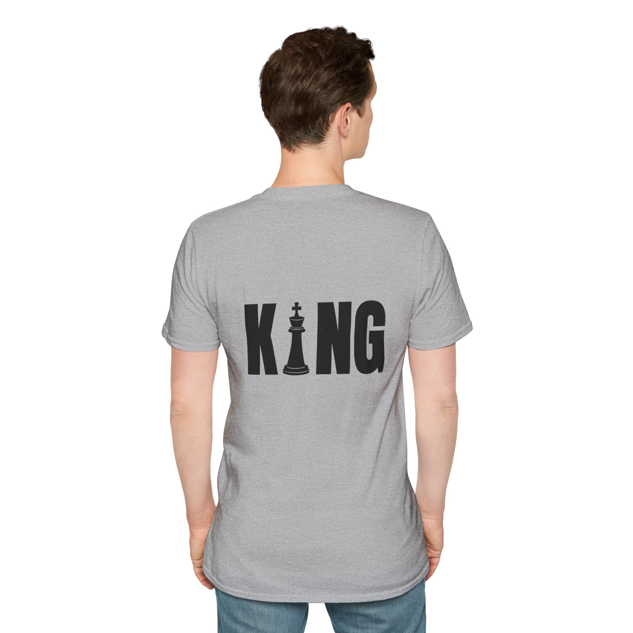 King Chess Piece T-Shirt — Bold Back Graphic for Chess Players & Fans