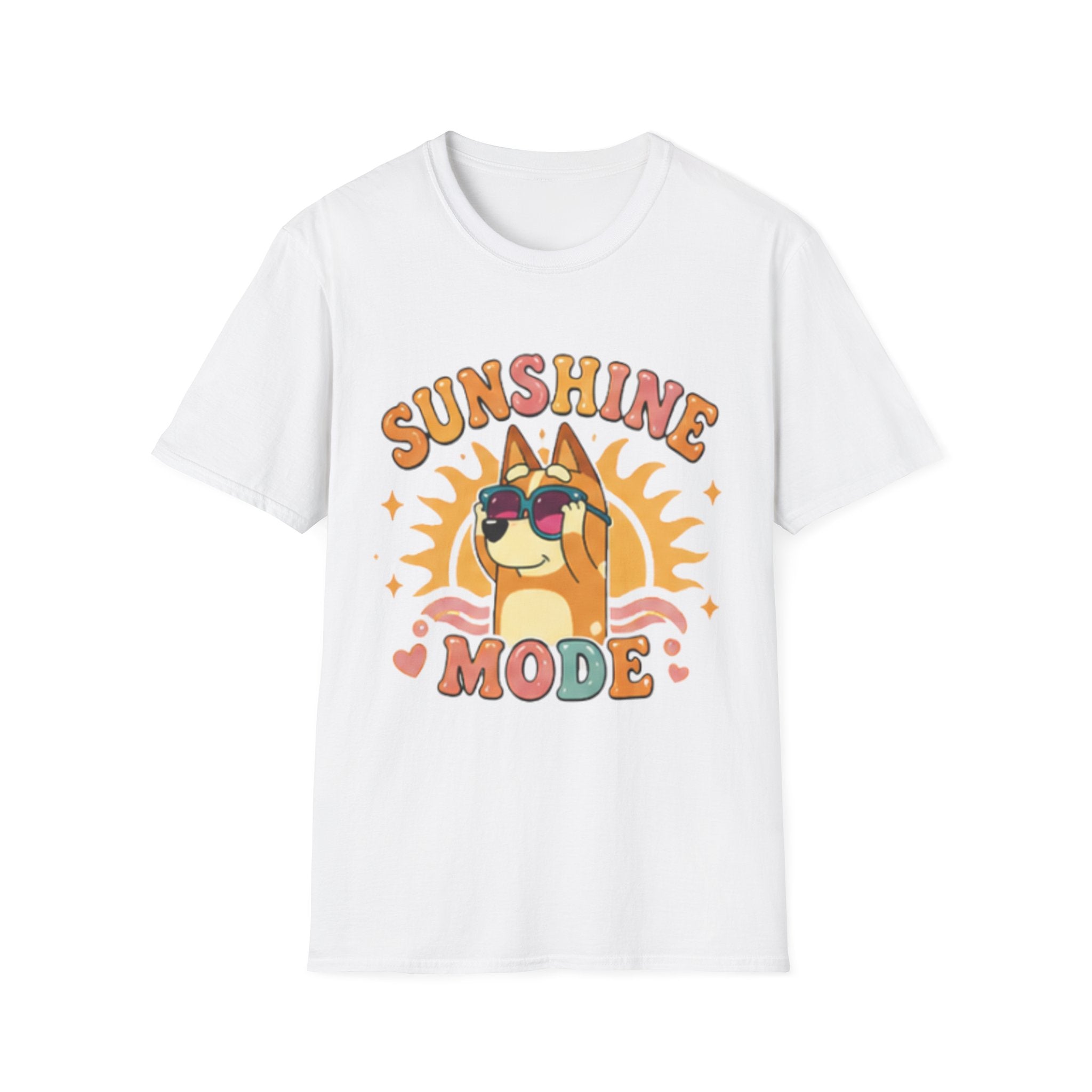 Sunshine Mode T-Shirt — Retro Sunglasses Dog Graphic
