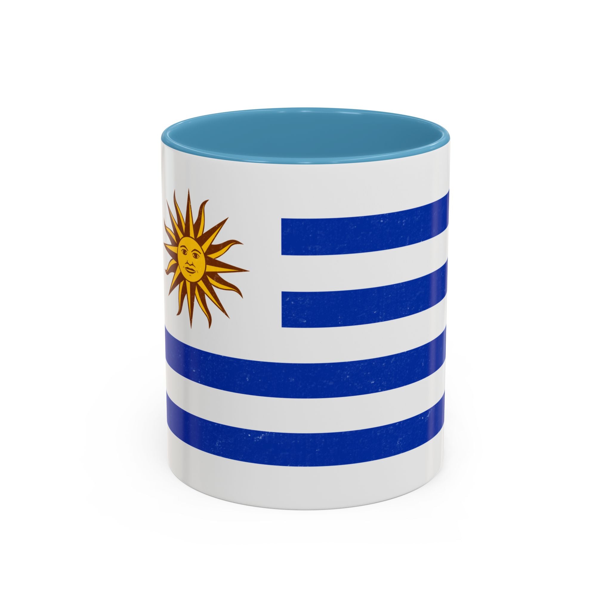 Uruguay Flag Accent Coffee Mug – Blue Stripes with Sun of May, 11oz & 15oz