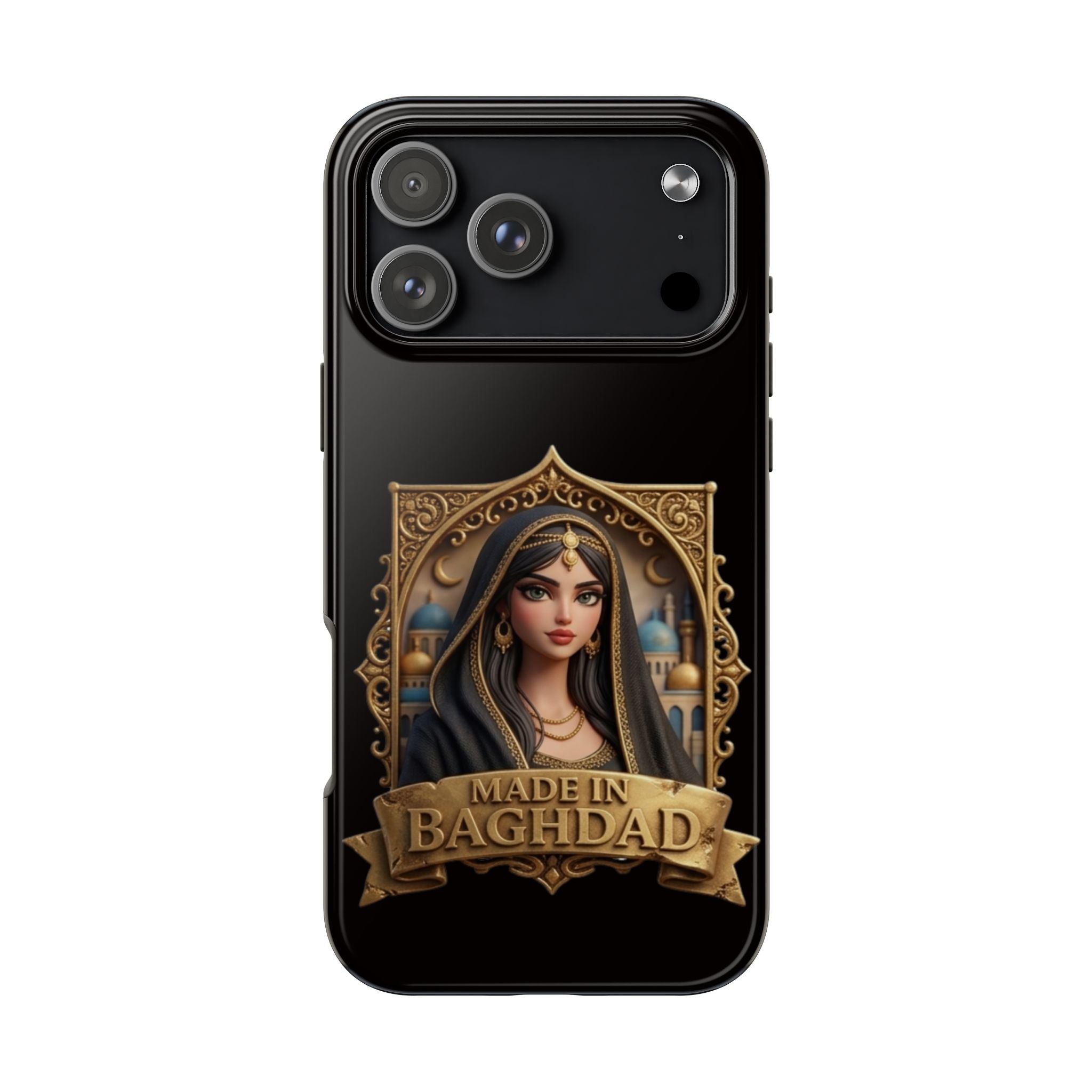 Made in Baghdad Phone Case — Elegant Middle Eastern Portrait Tough Protective Case