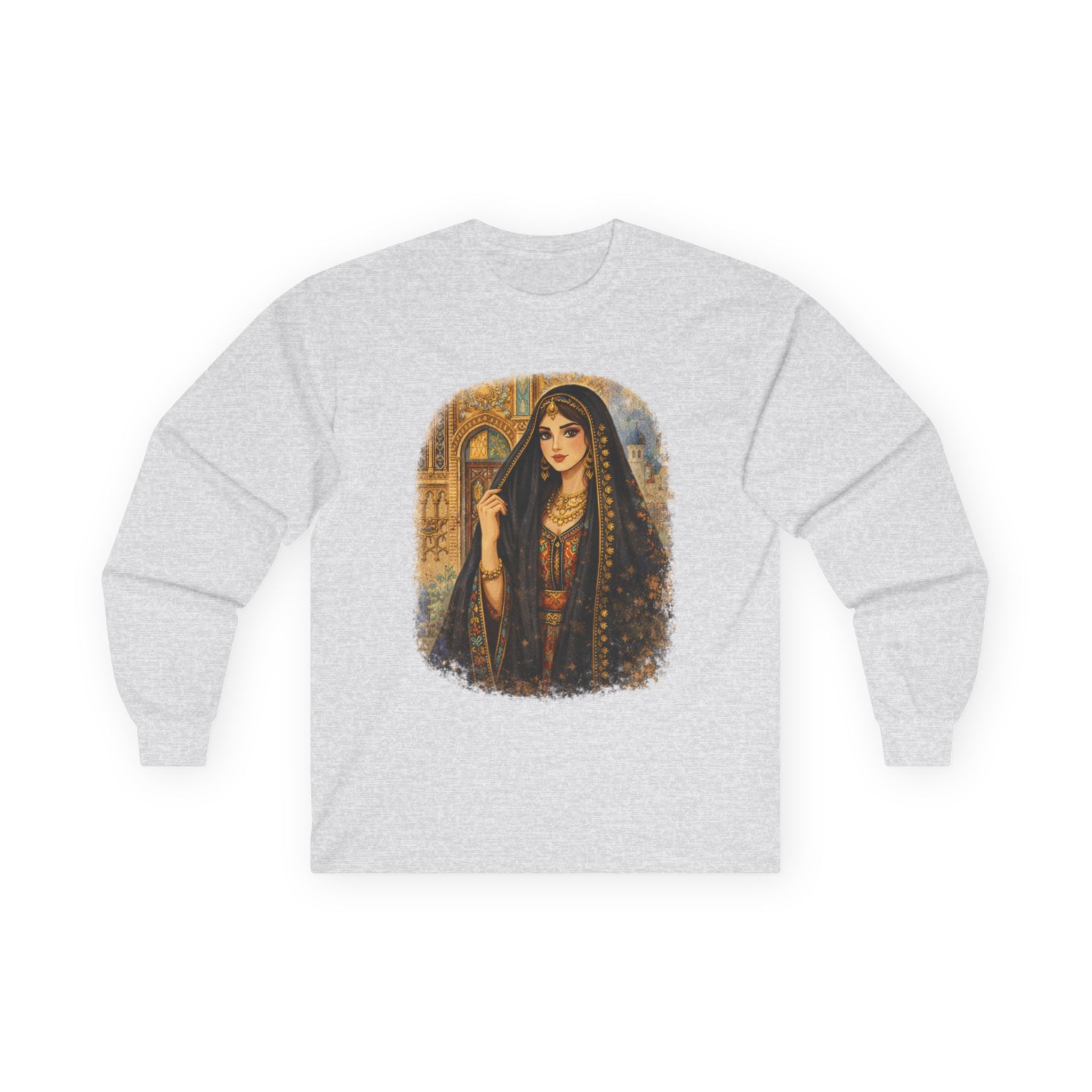 Vintage Arabian Nights Portrait Long Sleeve Tee