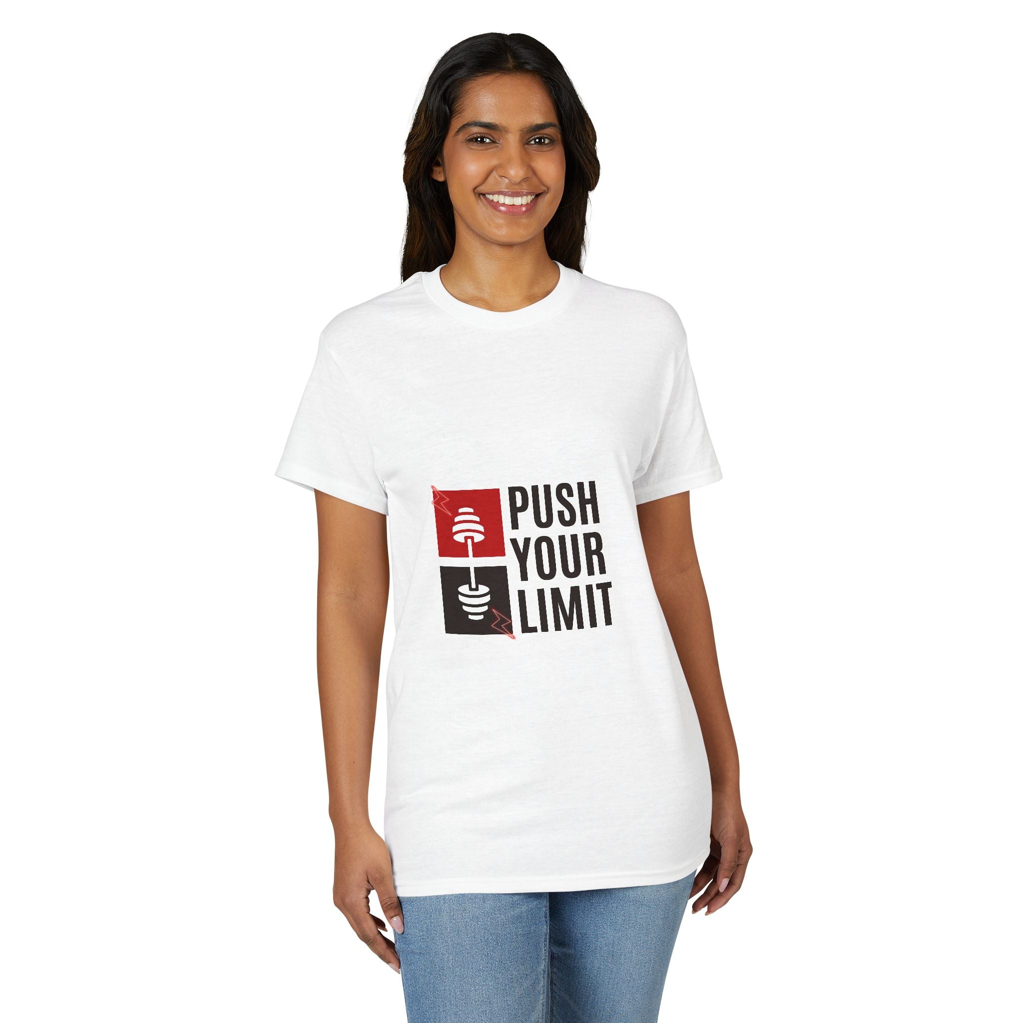 Push Your Limit T-Shirt — Motivational Gym Fitness Tee
