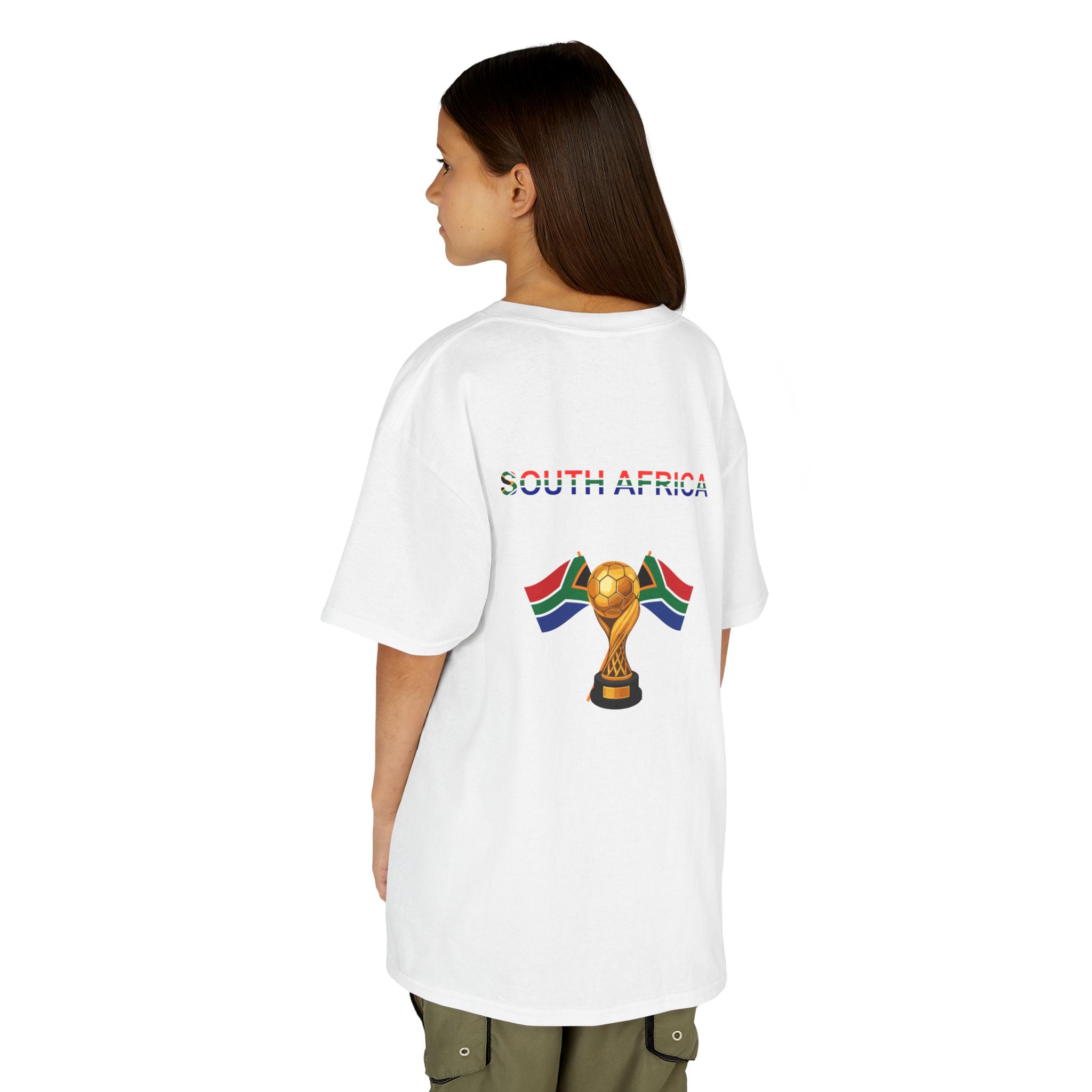 South Africa Flag Kids T-Shirt — South Africa Flag & Cup Trophy Tee