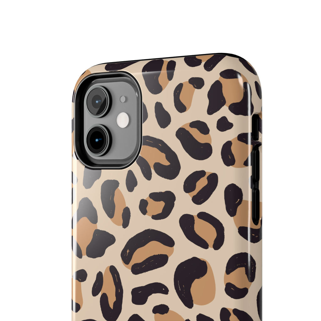 Leopard Print Tough Phone Case – Durable Glam Protective Cover