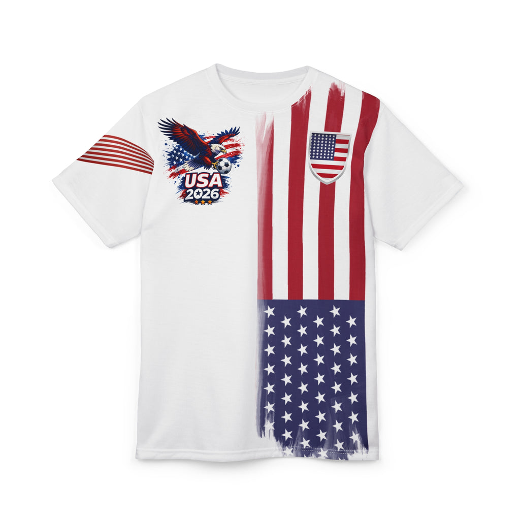 USA 2026 Flag Eagle Tee — Patriotic American Graphic T-Shirt